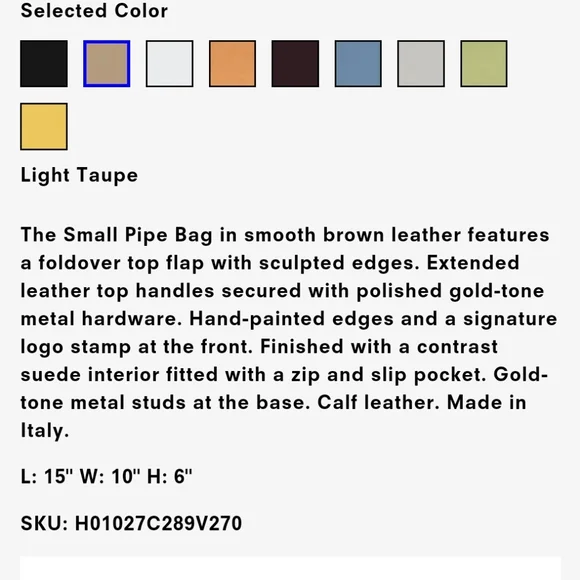 ❌SOLD❌ Proenza Schouler Small Pipe Bag - Picture 4 of 16